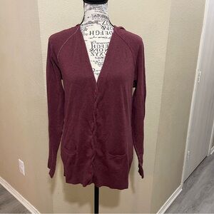 Moth Deep‎ Red Women's Cardigan Sweater